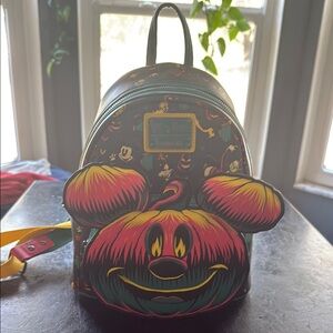 Loungefly Multicolor Mickey Pumpkin Backpack